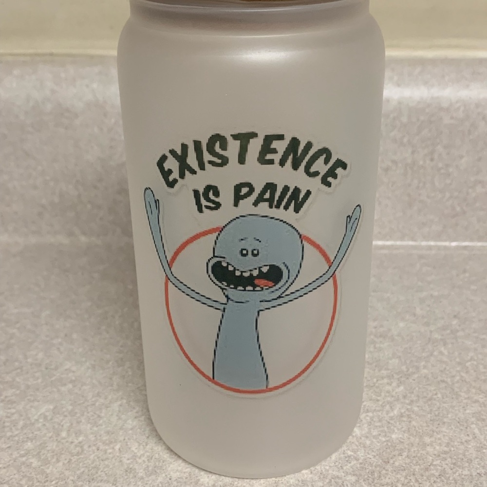 Color changing Rick and morty glass can